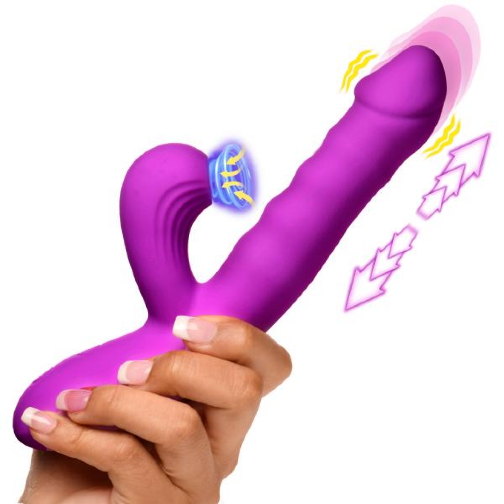 Thrust Wave Thrusting and Sucking Rabbit Vibrator – Pleasure Redefined