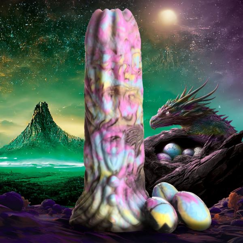 Dragon Spawn Ovipositor Silicone Dildo with Eggs - Fantasy Pleasure