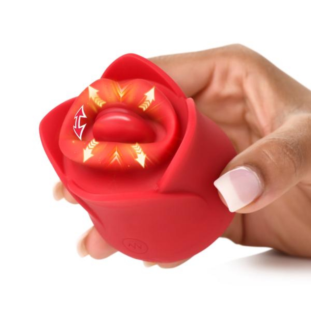 Sweet Kiss Vibrating Clitoral Stimulator - Red Rose Design