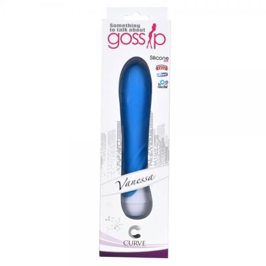 Vanessa Silky 7 Function Vibrator in Blue