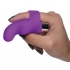 G-Thrill Silicone Finger Vibe - Deluxe Purple