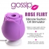 10x Rose Flirt Silicone Clitoral Stimulator - Luxurious Design