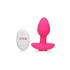 Magenta Remote-Controlled Vibrating Plug