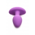 10x Pop Rocker Vibrating Silicone Plug with Remote - Violet