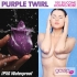 10x Purple Twirl Silicone Licking Rose - Pleasure Toy