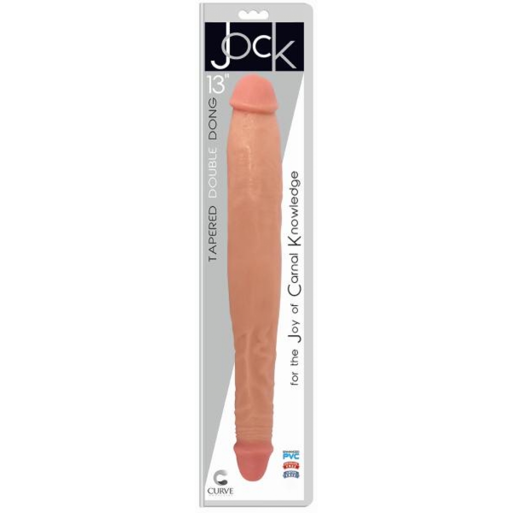 Jock 13 Inch Tapered Double Dong - Flesh