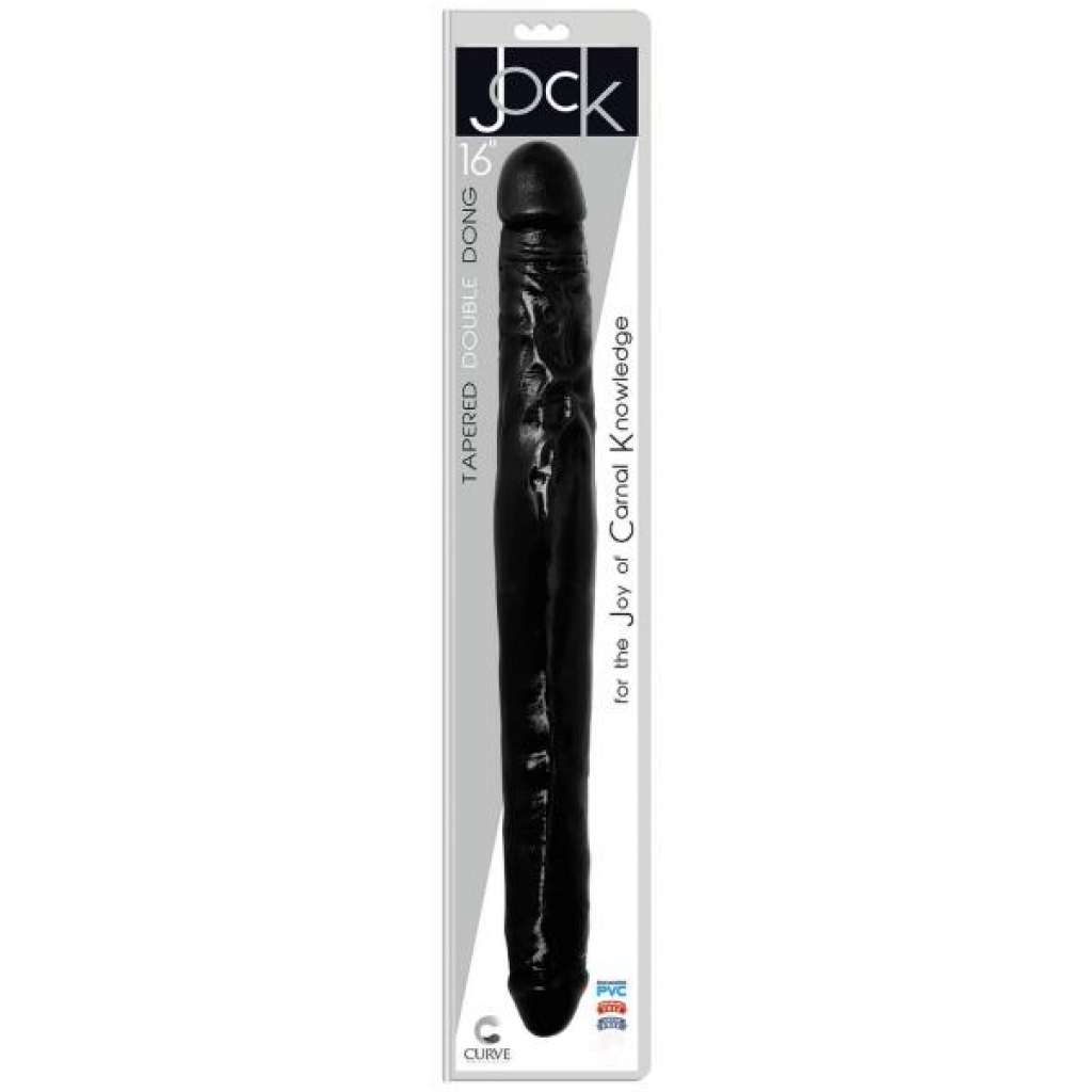 Jock 16-Inch Tapered Double Dong - Black