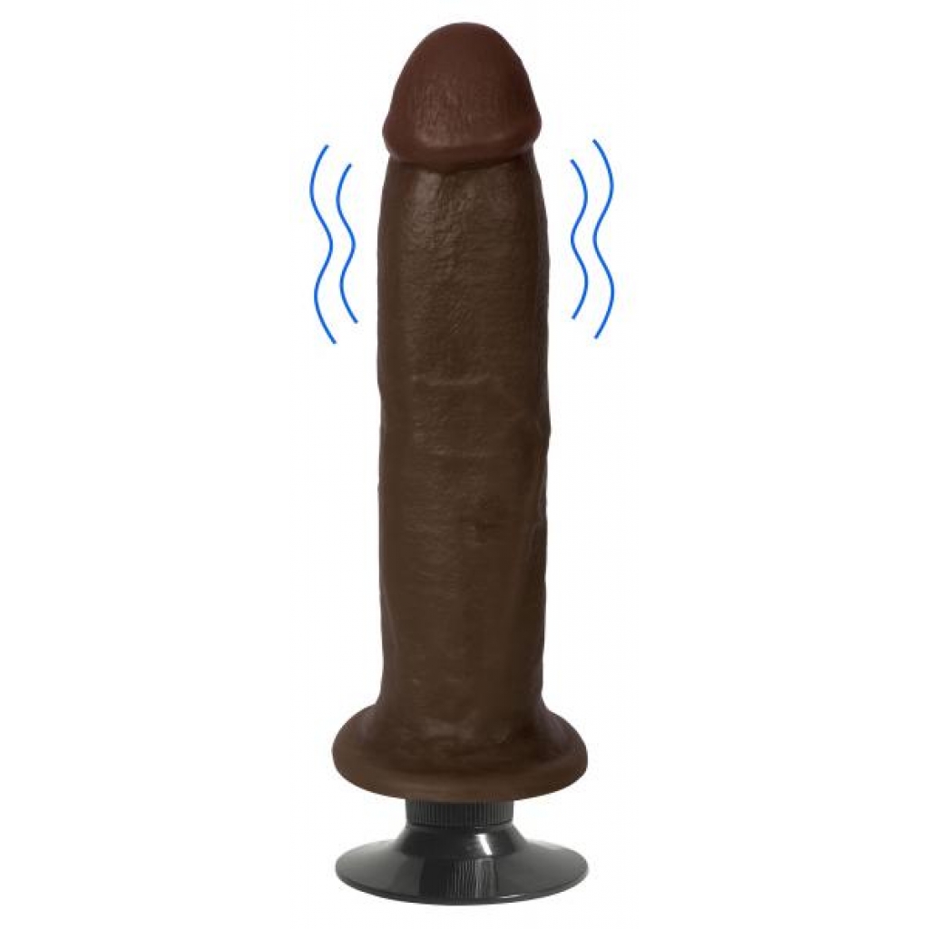 Jock Dark Vibrating Dildo - 8 Inch