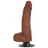 Jock Dark Bareskin Vibrating Dildo With Balls - 8 Inch