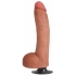 Jock Light Bareskin Vibrating Dildo with Balls - 10 Inch