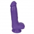 Realistic 8-Inch Dildo with Suction Cup - Purple