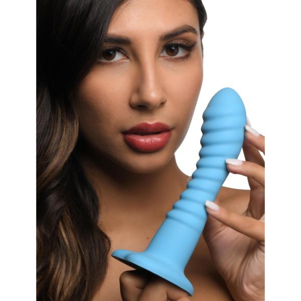 Simply Sweet Ribbed Silicone Dildo