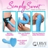 Simply Sweet Ribbed Silicone Dildo