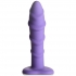 Swirl Silicone Purple Dildo