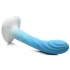 Rippled Silicone Blue And White Dildo: Sensational Stimulation