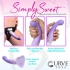 Slim G-spot Silicone Dildo - Purple and White