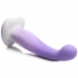 Slim G-spot Silicone Dildo - Purple and White