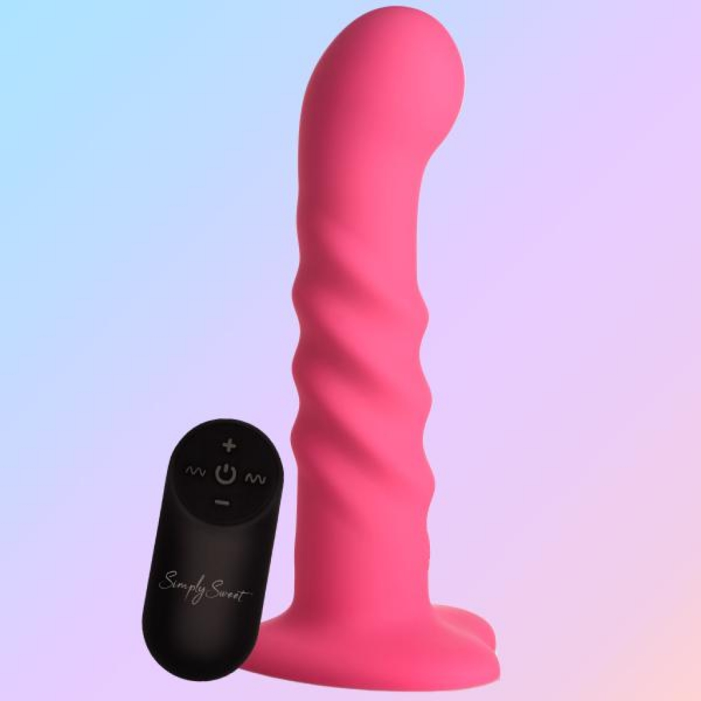 21x Vibrating Ribbed Silicone Dildo - Discover Pleasure