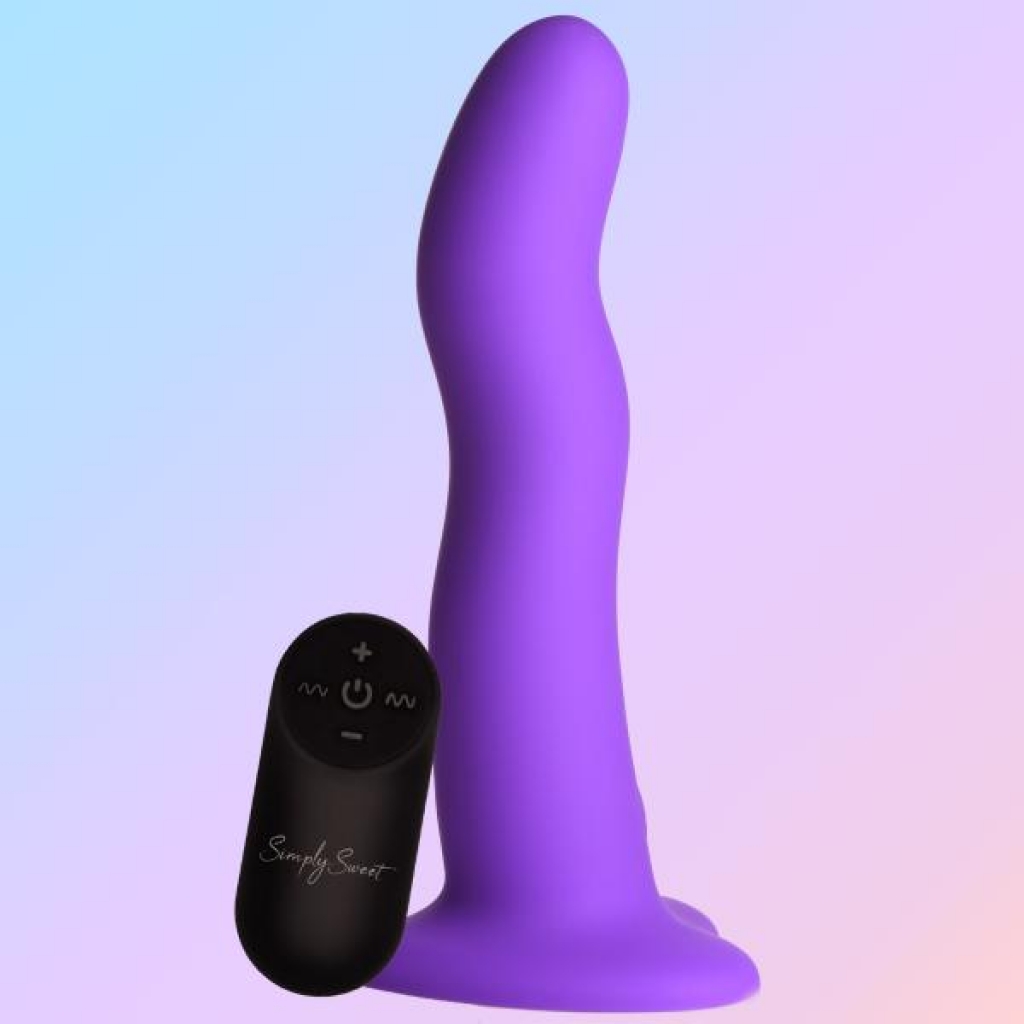 Vibrating Wavy Silicone Dildo - 21X