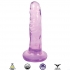 Sleek Slim 6-Inch Dildo in Grape Ice