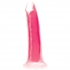 Glow-in-the-Dark Silicone Dildo - 7 Inches, Pink