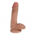 Easy Riders 6 Inch Dual Density Dildo with Balls - Flesh