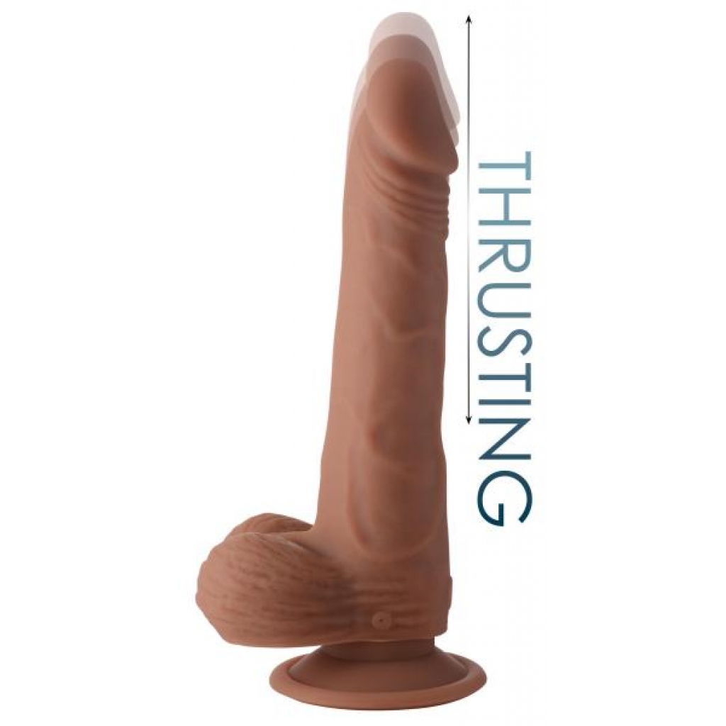 Thrusting and Vibrating 8-Inch Dildo - Medium