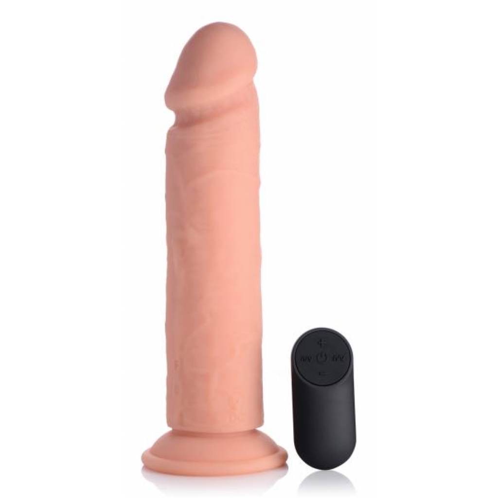 Big Shot Vibrating Remote Control Silicone Dildo - 9 Inch