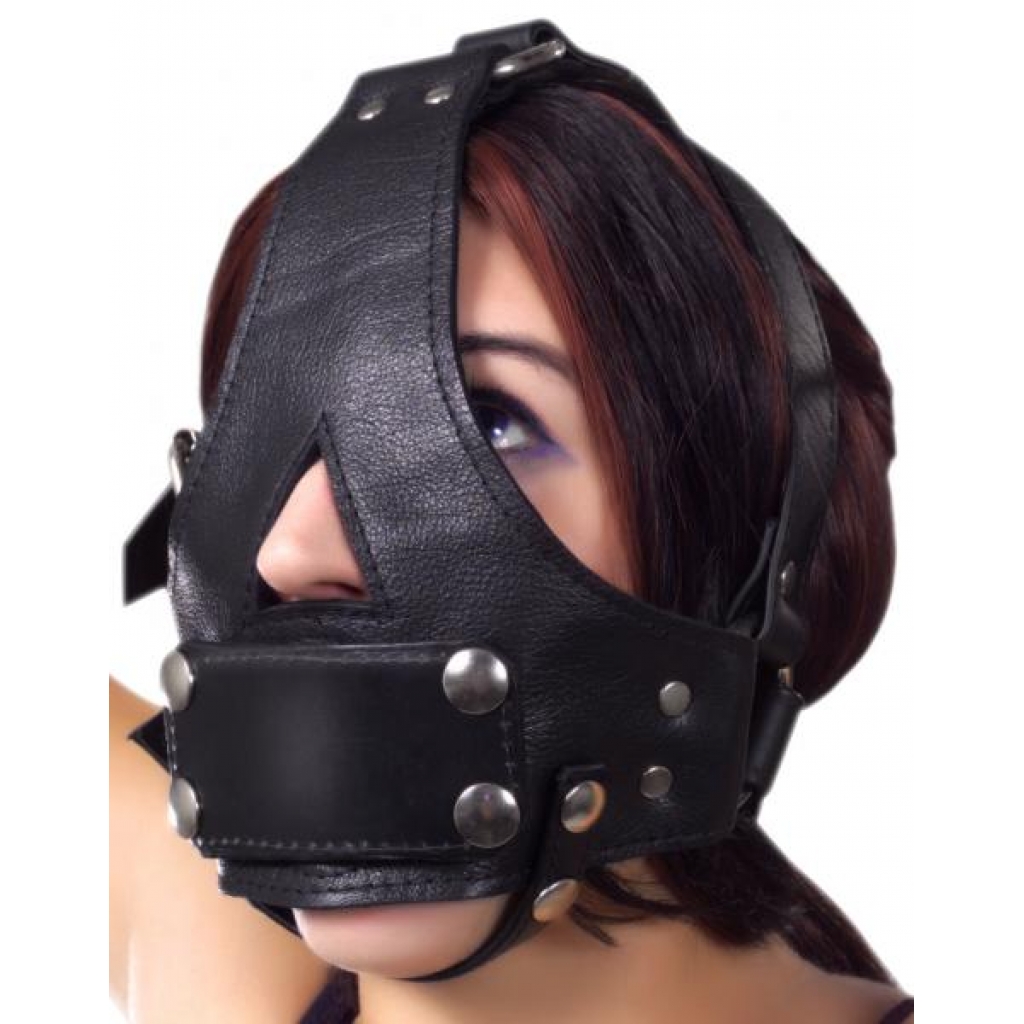 Strict Leather Bishop Head Harness With Removable Gag