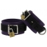 Strict Leather Purple Black Deluxe Locking Ankle Cuffs