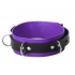 Strict Leather Deluxe Locking Collar - Purple Black