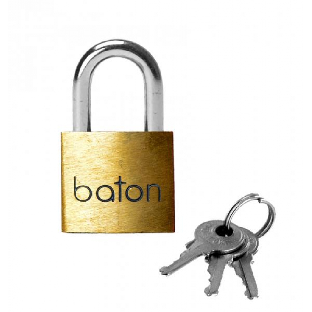 Baton Brass Lock with Release Keys