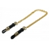 Deluxe Adjustable Gold Nipple Clamps - Sensational Pinching Pleasure