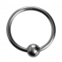 Steel Ball Head Ring - Silver Stimulation