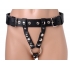 Premium Leather Strap-On Harness - Black