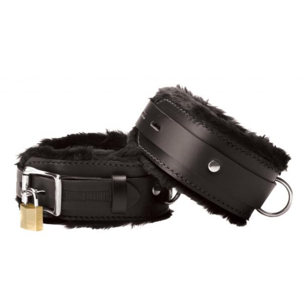 Strict Leather Premium Fur Lined Wrist Cuffs - Superior Comfort