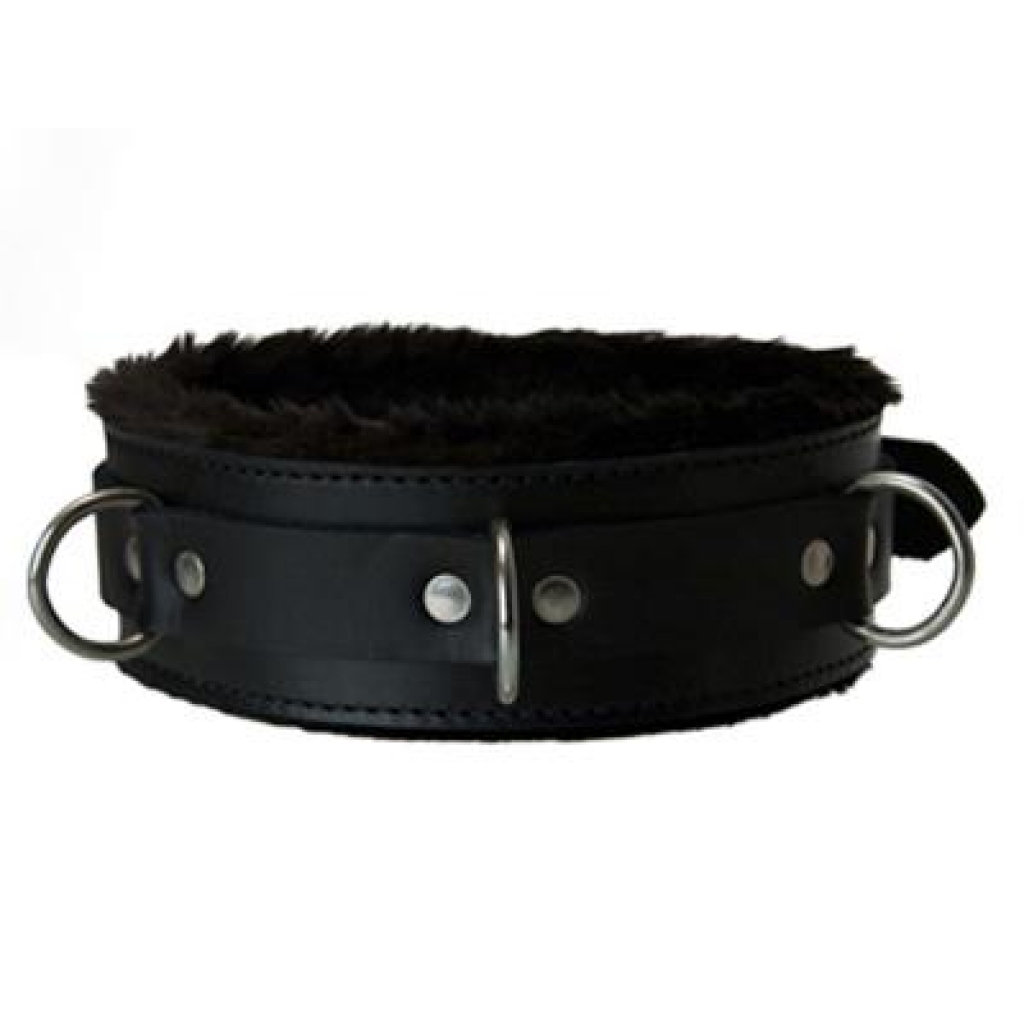 Strict Leather Premium Fur Lined Locking Collar S/M