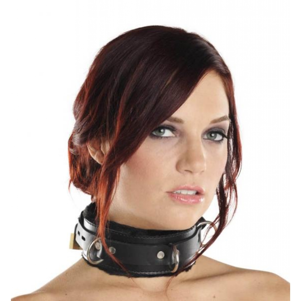 Strict Leather Premium Fur Lined Locking Collar - XL