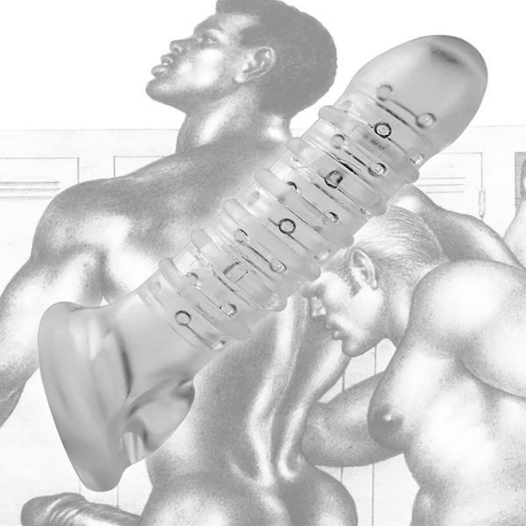 Tom Of Finland Textured Girth Enhancer - Clear