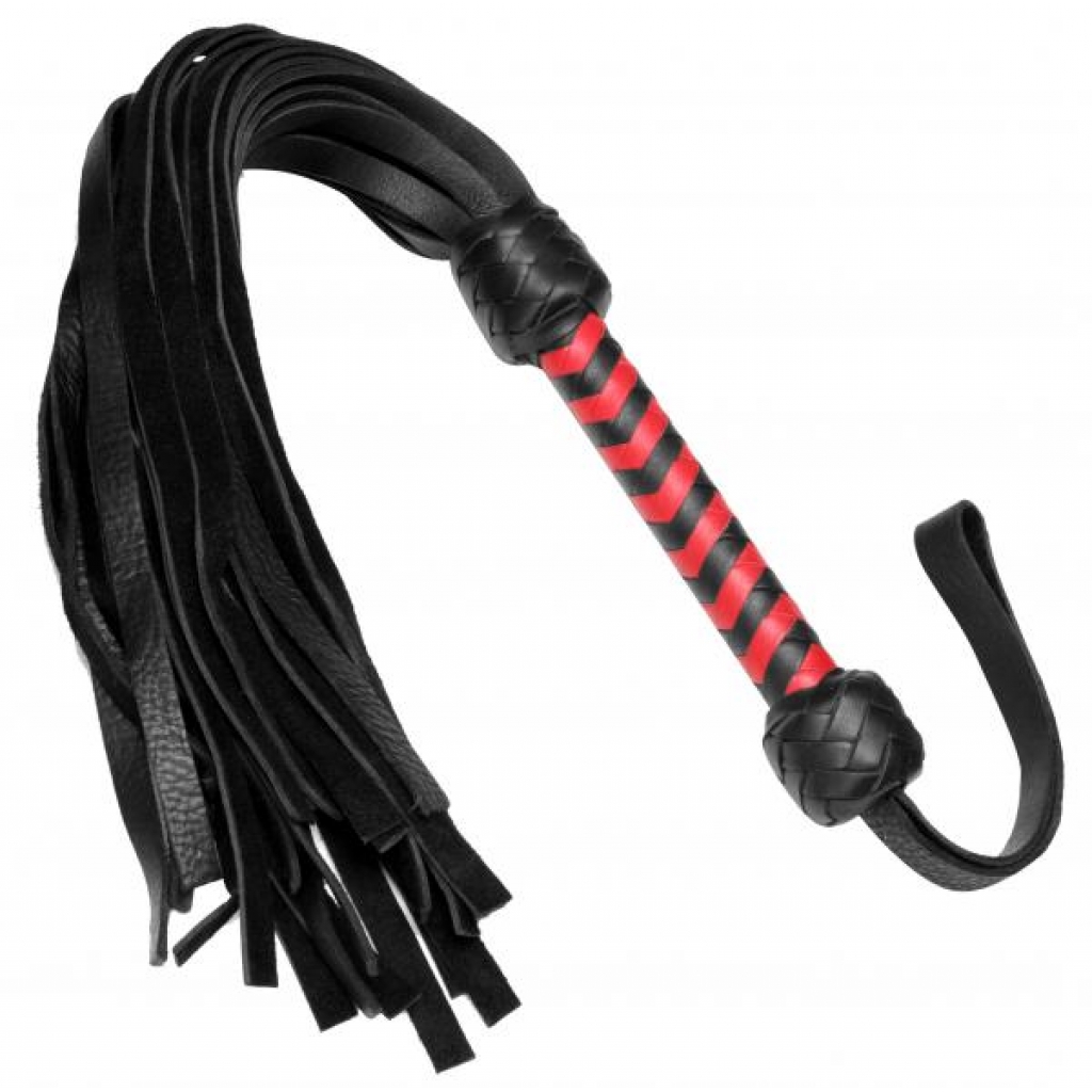 Strict Leather Bullhide Flogger – Black