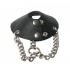 Strict Leather Parachute Ball Stretcher with Spikes - Black