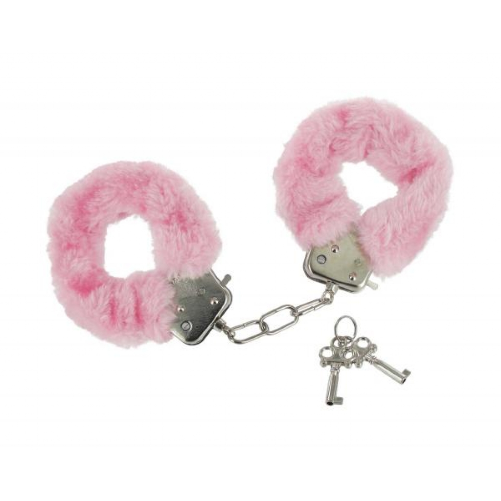 Courtesan Handcuffs - Pink Fur