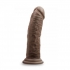 Dr. Skin 8 Inches Cock with Suction Cup - Chocolate Brown