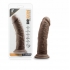 Dr. Skin 8 Inches Cock with Suction Cup - Chocolate Brown