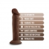 Dr. Skin Plus 6in Poseable Dildo - Chocolate