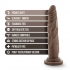 Dr. Skin Silicone Dr. Carter 7 In Chocolate - Realistic Pleasure