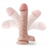 Dr Skin Plus 9in Posable Dildo W/ Balls Vanilla