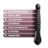 Temptasia Lazarus Thrusting Dildo - Black