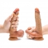 Renaissance Davinci 8 In. Sliding Foreskin Dildo - Tan