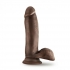 Dr. Skin Glide 7-inch Self Lubricating Dildo - Chocolate